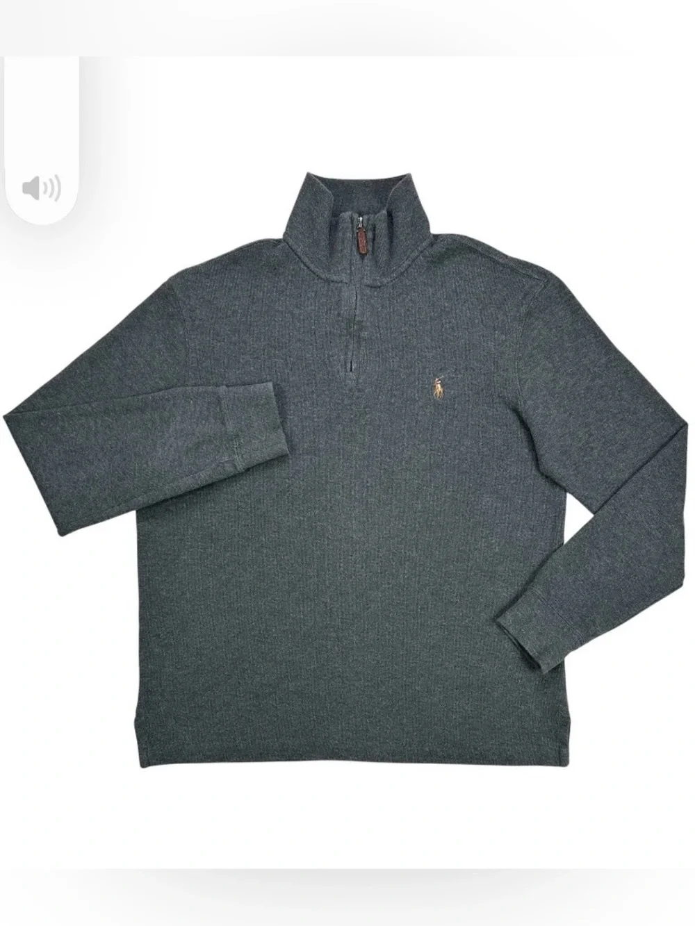 Ralph Lauren Estate Rib Quarter Zip Pullover Sweater